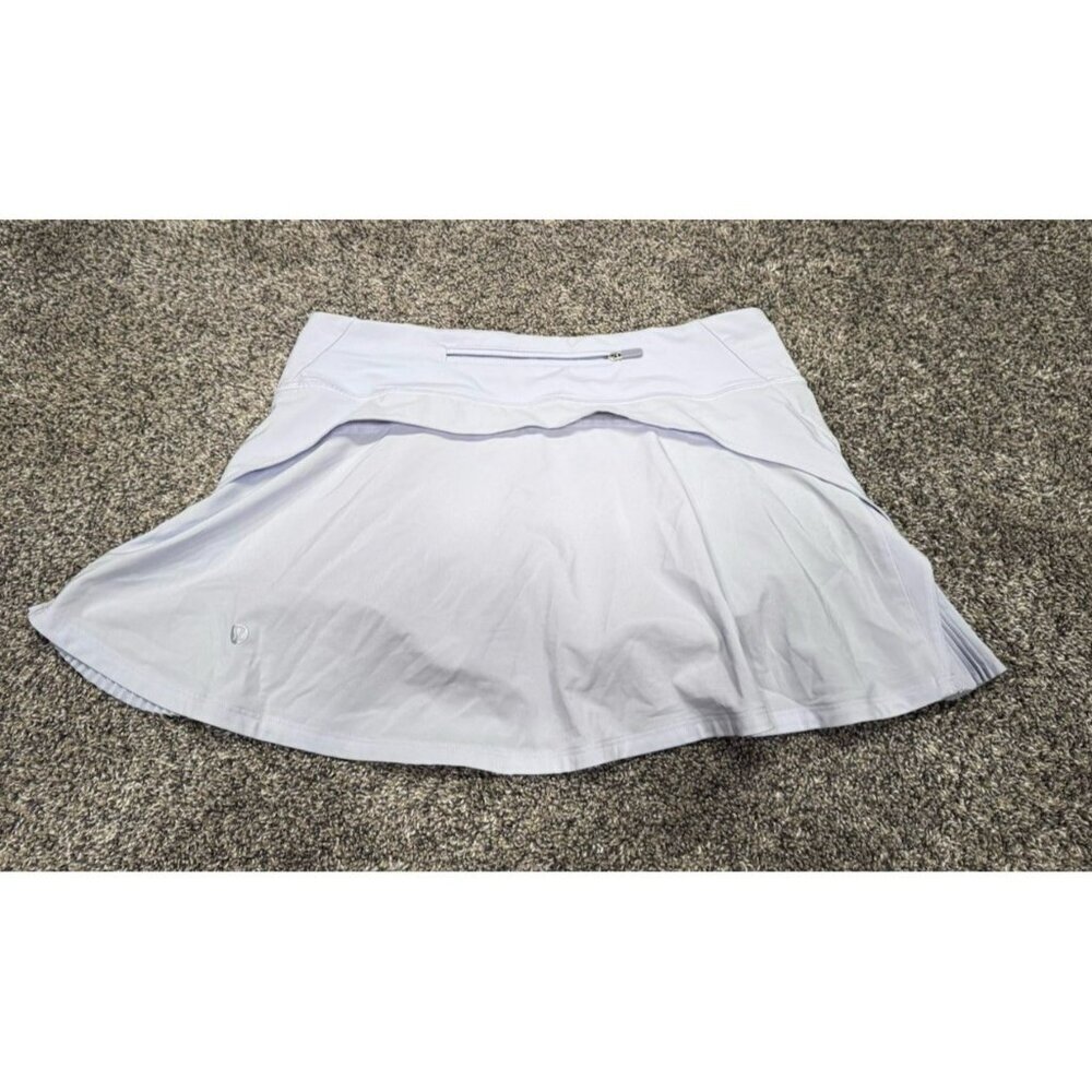 Lululemon Play Off The Pleats Skirt *13" Serene Blue Size 6 EUC - Picture 3 of 5